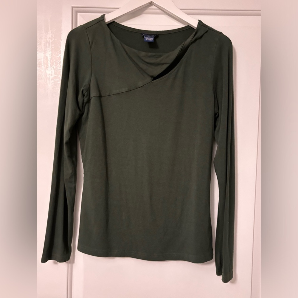 Olive green top